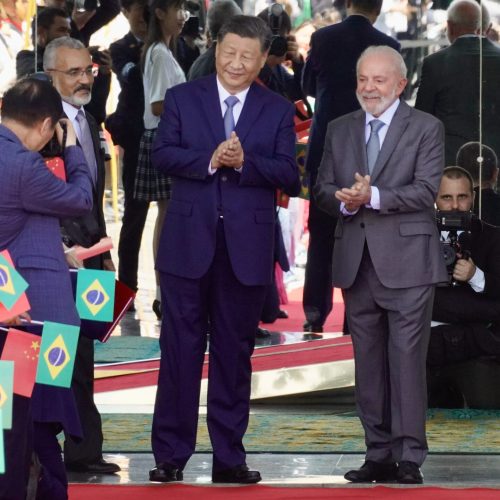 20-11-2024 Vice Presidente da República Geraldo Alckmin e o Presidente da República Luiz Inácio Lula da Silva durante Encontro com Presidente Lula e Presidente da China Xi Jinping no Palácio do Alvorada em Brasília. Foto : Cadu Gomes/VPR