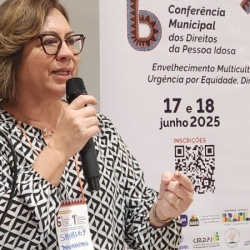 A secretária de Assistência Social de Dourados, Shirley Zarpelon, abriu a Conferência, na terça-feira