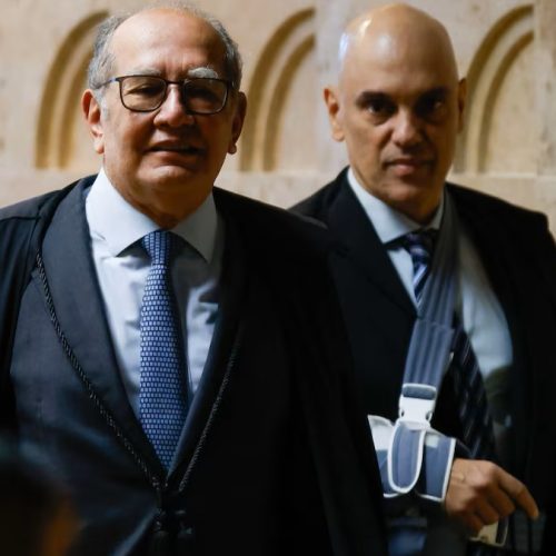 Gilmar Mendes saiu em defesa de Alexandre de Moraes, após sanções ao colega Foto: Wilton Júnior/Estadão