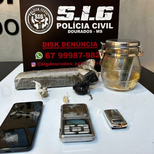 Foragido da justiça è preso por tráfico de drogas na Vila Cachoeirinha em Dourados