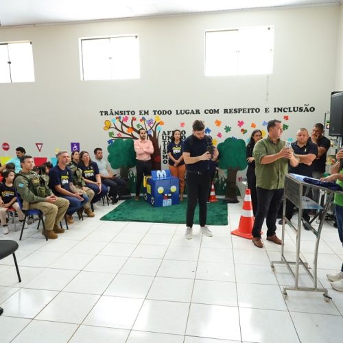 Campanha maio Amarelo foi lançada oficialmente na manhã desta segunda-feira e ações seguem durante todo o mês – Fotos: A. Frota