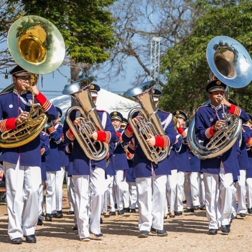 Delegações de diversos municípios de Mato Grosso do Sul estarão em Dourados para disputa do Campeonato Estadual de Bandas e Fanfarras. Divulgação/Assecom