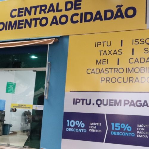 Contribuinte que preferir, pode retirar a guia na Central de Atendimento ao Cidadão, no Centro, no horário das 7h30 às 13h30. Foto: Arquivo/Assecom