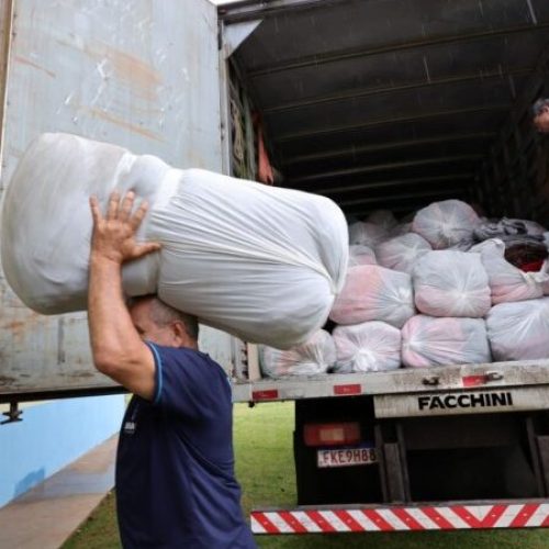 Foram adquiridos 4.450 cobertores, que serão distribuídos gratuitamente para famílias em situação de vulnerabilidade social. Foto: A. Frota