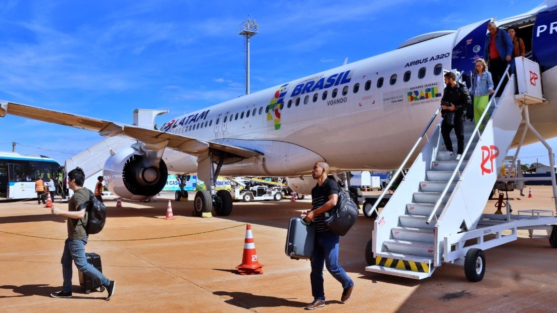Aeroporto de Dourados recebe Airbus A320 com capacidade para 174 passageiros