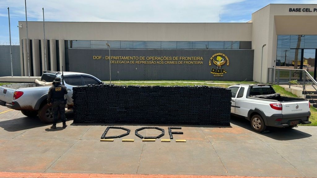 DOF apreende 2,1 toneladas de drogas avaliadas em mais de R$ 4,5 milhões