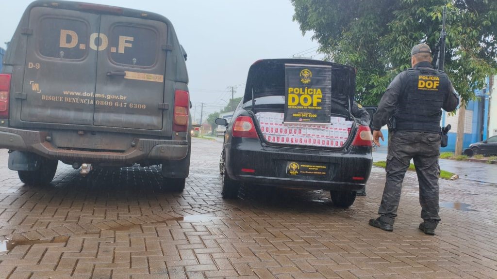 Policiais apreendem 1,5 mil pacotes de cigarros em Ponta Porã