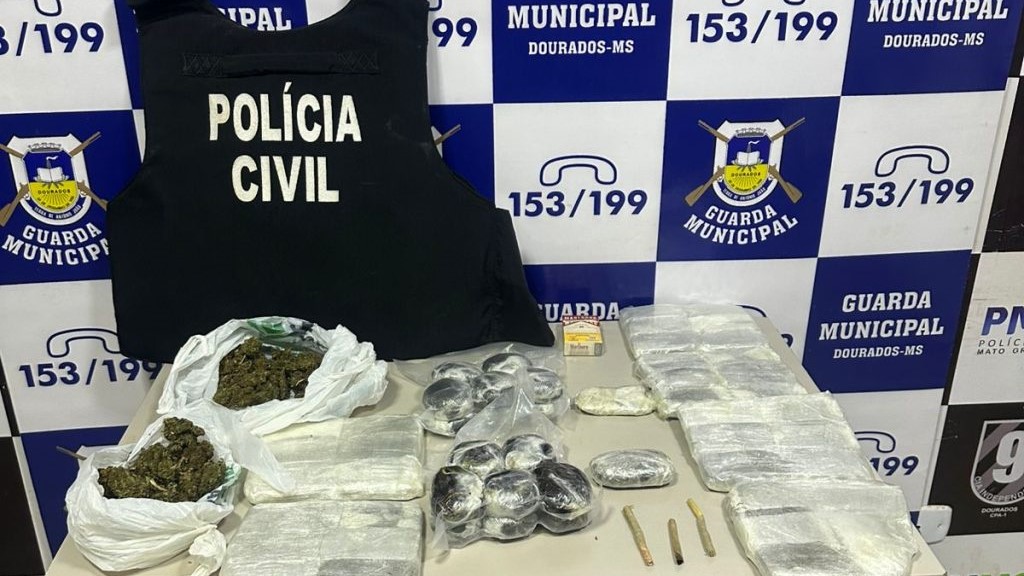 Polícia Civil e Guarda Municipal prendem em flagrante homem com 6kg de “dry” na rodoviária de Dourados