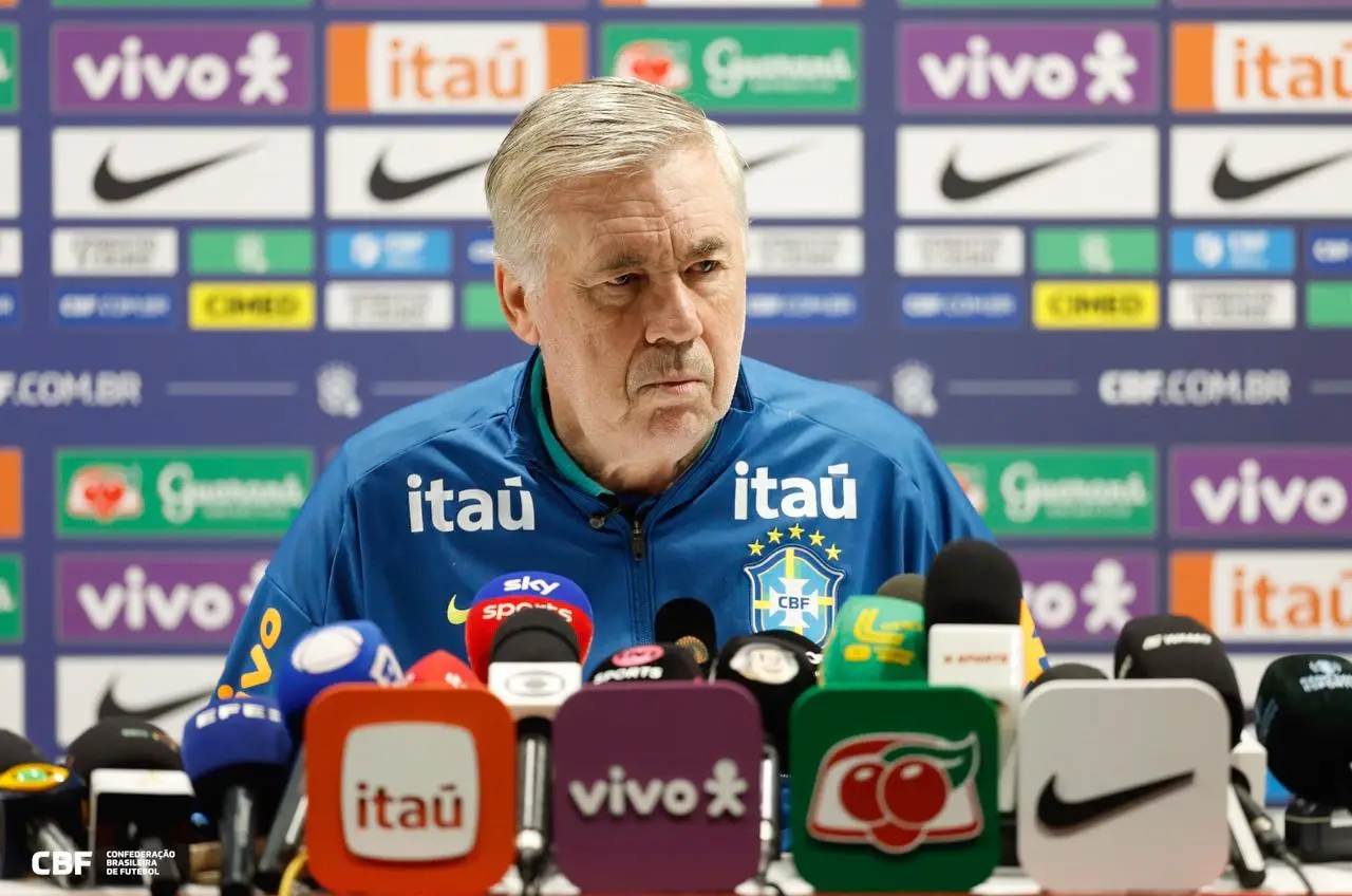 Carlo Ancelotti elogia instalações do Brasil na Copa