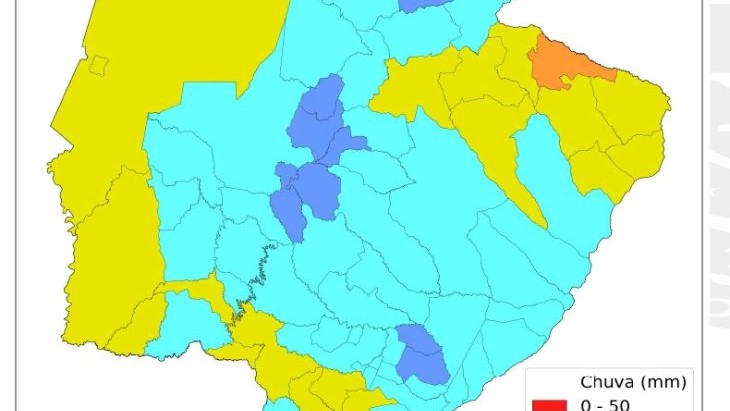 Com chuvas irregulares, dezembro teve metade do Estado abaixo e outra metade acima da média histórica