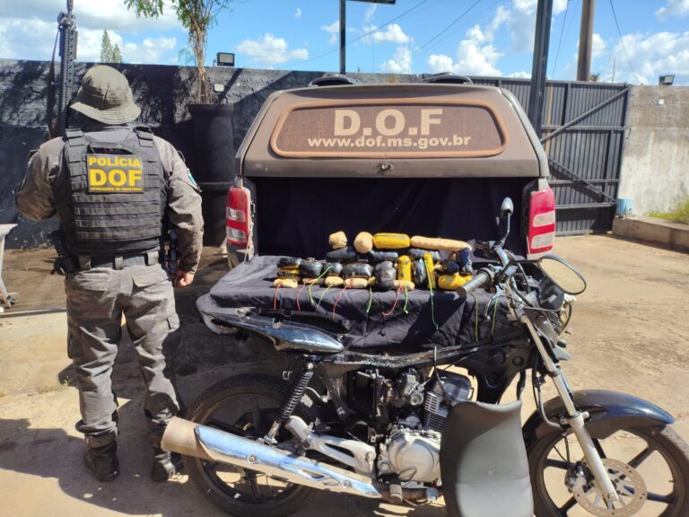 DOF apreende haxixe marroquino escondido em chassi de moto
