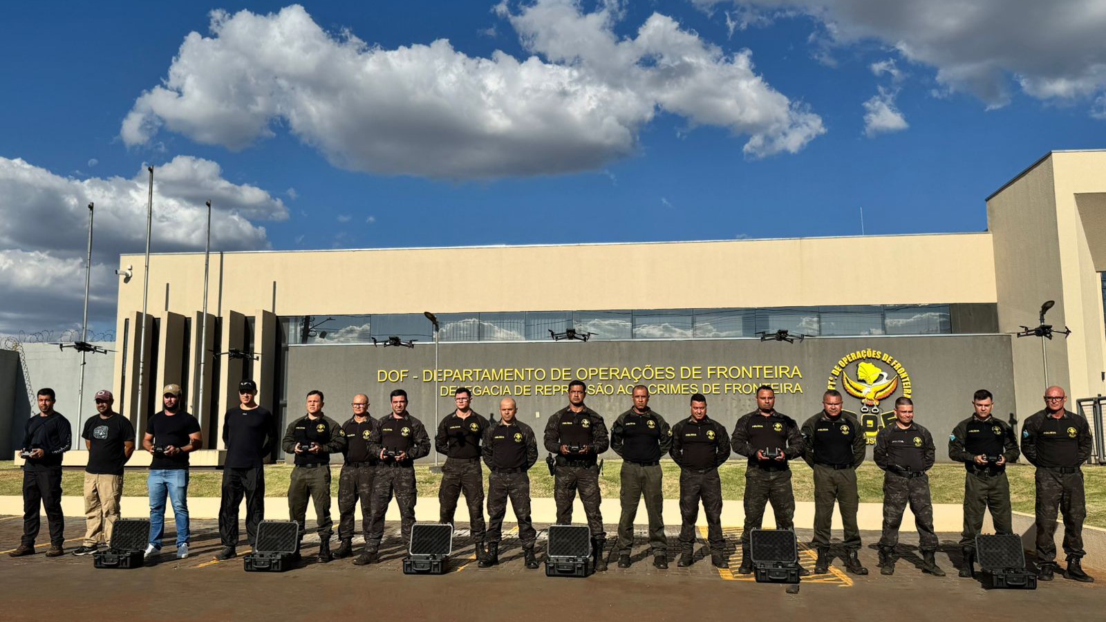 DOF Investe em Tecnologia: Policiais Recebem Treinamento para Operar Drones na Fronteira