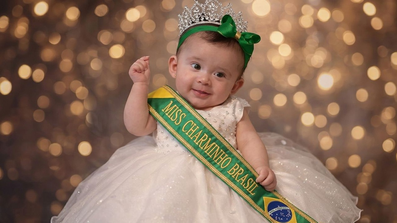 Angela Ximenes, de Dourados, conquista título de Miss mais jovem do Brasil