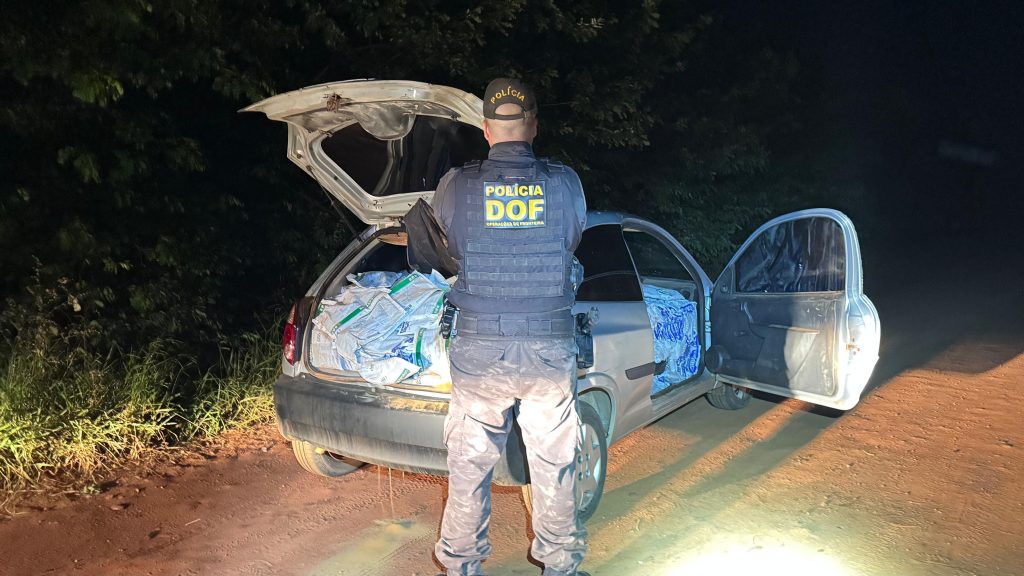 Policiais apreendem 600 quilos de defensivos agrícolas após condutor abandonar veículo