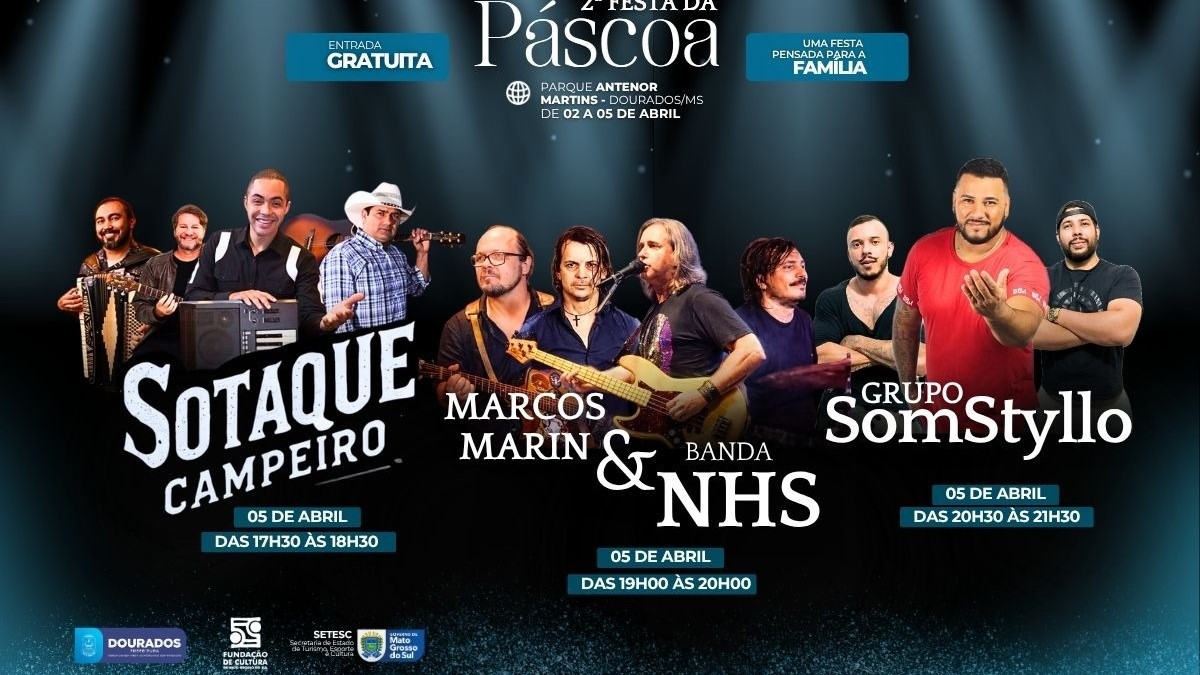 Festa da Páscoa chega no último dia com sorteio de ovos de chocolate, brincadeiras para crianças e shows musicais Festa da Páscoa chega no último dia com sorteio de ovos de chocolate, brincadeiras para crianças e shows musicais