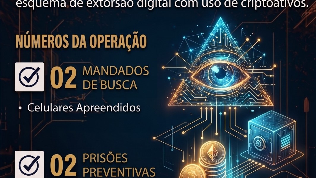 Operação Illuminati desarticulou esquema de extorsão digital com uso de criptoativos