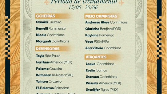 Marta volta à seleção feminina para 2 amistosos contra EUA no Brasil