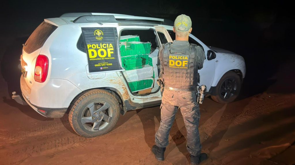 Policias apreendem mais de uma tonelada de maconha e recupera veículo roubado