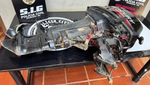 Políciais prendem em flagrante homem que furtou motor de embarcação em Dourados