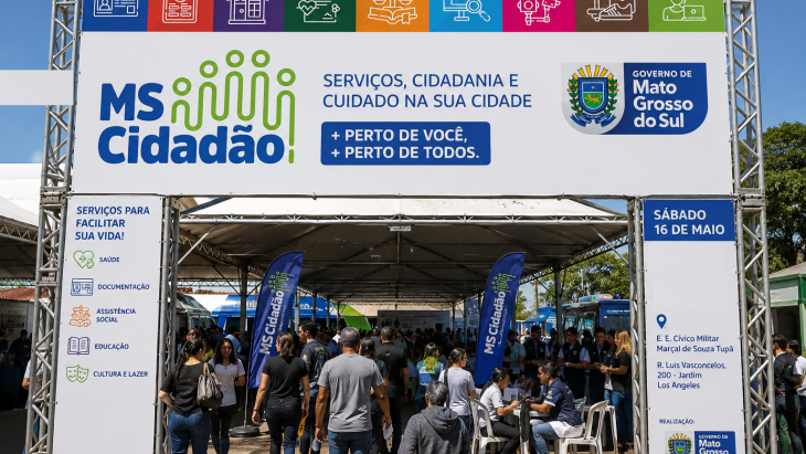 MS Cidadão retorna a Capital neste sábado com serviços gratuitos e atendimento integrado à população