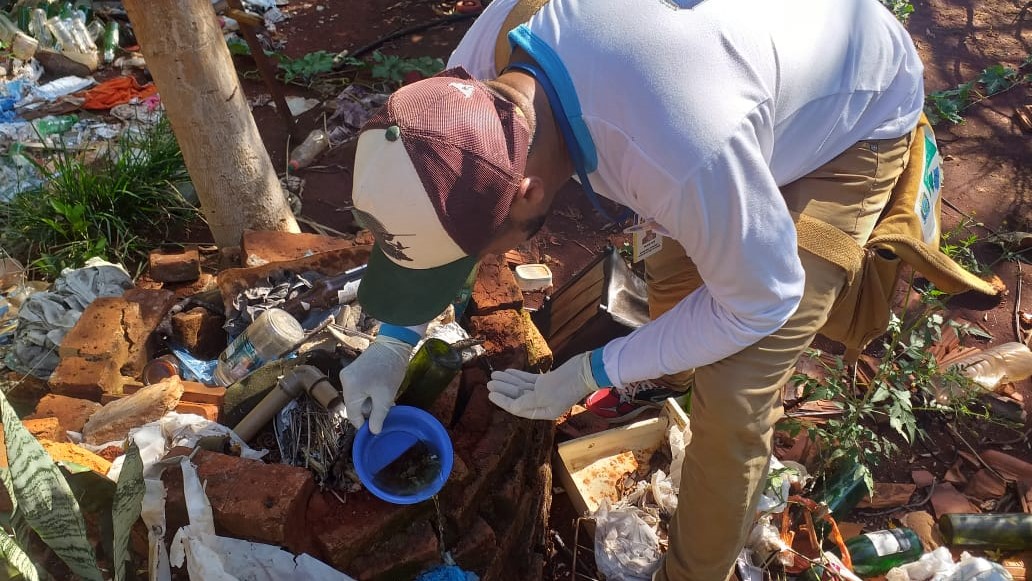 Agentes de endemias vistoriam mais 1.349 imóveis e identificam 6 focos de Chikungunya Agentes de endemias vistoriam mais 1.349 imóveis e identificam 6 focos de Chikungunya