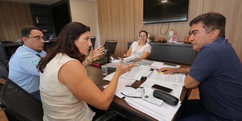 Representantes do Imasul foram recebidos pelo prefeito Marçal Filho, que sinalizou apoio em Seminário que envolverá Dourados e região – Foto: A. Frota