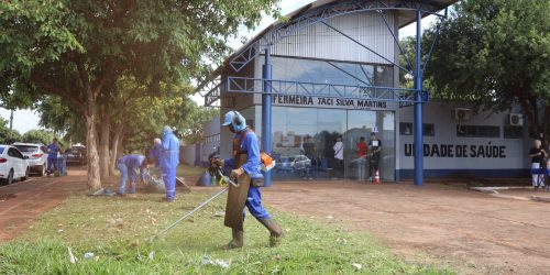 Projeto “Equipe em Ação” com mutirão de serviços de melhorias para os postos foi lançado oficialmente no sábado – Fotos: A. Frota
