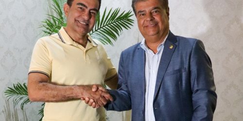 Marçal Filho com o senador Nelsinho Trad hoje em Campo Grande