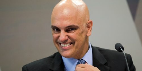Brasília - O ministro licenciado da Justiça e Segurança Pública, Alexandre de Moraes, indicado para cargo de ministro do STF, passa por sabatina na CCJ no Senado Federal (Marcelo Camargo/Agência Brasil)