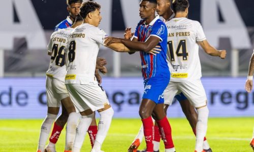 Luan Peres salva o Santos contra o Bahia em noite de dilúvio e Neymar “vilão”