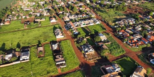 Vista aérea do Jardim Vitória em Dourados . (Foto: Assessoria/CMD)