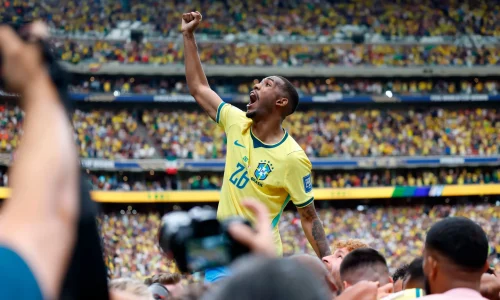 Rayan celebra classificação brasileiraRafael Ribeiro/CBF