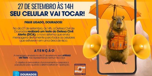 Para celulares com sinal 4G ou 5G, o alerta chegará automaticamente no aparelho. Divulgação/Assecom