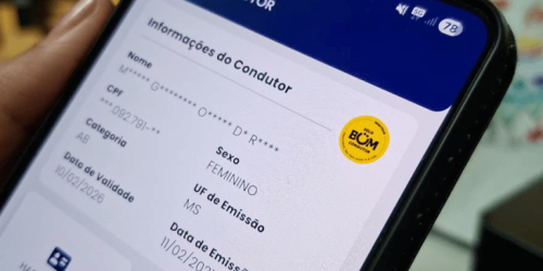 Detran-MS orienta sobre renovação automática da CNH para Bom Condutor e como solicitar a versão impressa