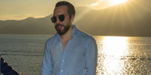 O secretário Marco Rubio se reúne com o presidente de El Salvador, Nayib Bukele, em San Salvador, El Salvador, 3 de fevereiro de 2025. (Foto oficial do Departamento de Estado de Freddie Everett)