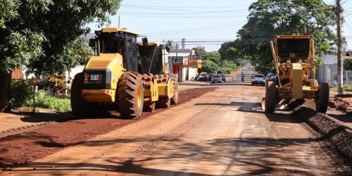Recapeamento das ruas Leônidas Além e Manoel Rasselen alcança cerca de 70% de execução