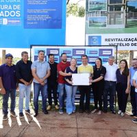 Solenidade com a presença de autoridades e moradores da região marcou a autorização pra início de obras do parque – Foto: A. Frota