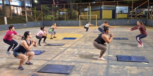 Atividades do projeto Aula Funcional iniciaram ontem à noite, no Parque Antenor Martins. Foto: Divulgação/Funed