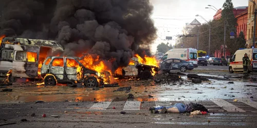 Foto - Direção Principal do Serviço Estatal de Emergência da Ucrânia em Kyiv