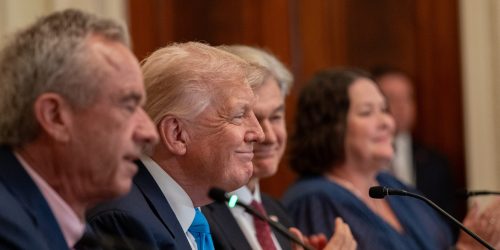 O presidente Donald Trump discursa no evento "Tornando a Tecnologia da Saúde Ótima Novamente", quarta-feira, 30 de julho de 2025, no Salão Leste da Casa Branca. (Foto oficial da Casa Branca por Joyce N. Boghosian)