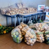 Os alimentos dessa primeira etapa contemplaram escolas e estudantes de três unidades de ensino da aldeia Bororó. Foto: A. Frota