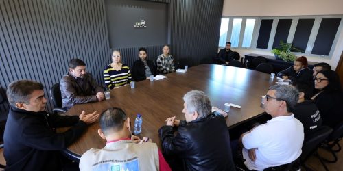 Reunião na manhã desta quarta-feira marcou o anúncio do aporte de R$ 3 milhões da Prefeitura de Dourados para a Fundação de Serviços de Saúde. Foto: A. Frota