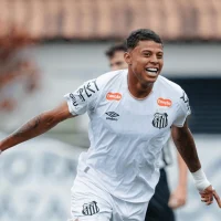 Santos goleou o Botafogo por 4 a 1 no jogo de ida das quartas de final do Brasileirão Sub-20 ARaul Baretta/Santos