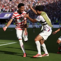 Tillman comemora com seus companheiros o gol marcado pelos Estados Unidos sobre a Bósnia na Copa do Mundo (Foto: Charlotte Wilson/AFP)