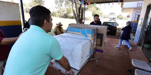 Prefeito Marçal Filho fez na manhã desta quarta-feira a entrega de novos equipamentos ao posto de saúde do distrito de Itahum. A. Frota