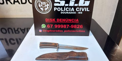 Polícia Civil prende homem em flagrante por tentativa de homicídio, após ter esfaqueado desfeto pelas costas em Dourados