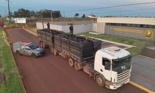 DOF apreende mais de 200 pneus de caminhão que seriam entregues em Mato Grosso
