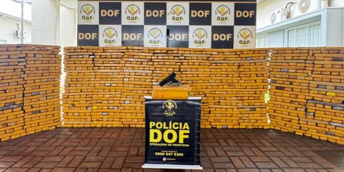 DOF apreende quase 2 toneladas de droga transportadas em caminhonete roubada em São Paulo