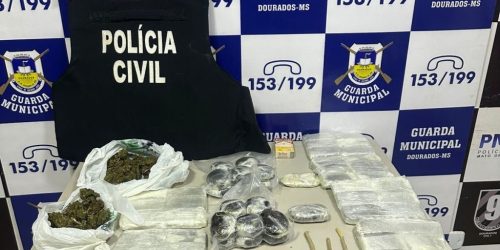 Polícia Civil e Guarda Municipal prendem em flagrante homem com 6kg de “dry” na rodoviária de Dourados