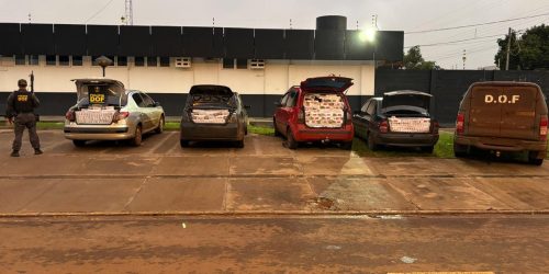 DOF intercepta comboio com cigarros e mercadorias do Paraguai